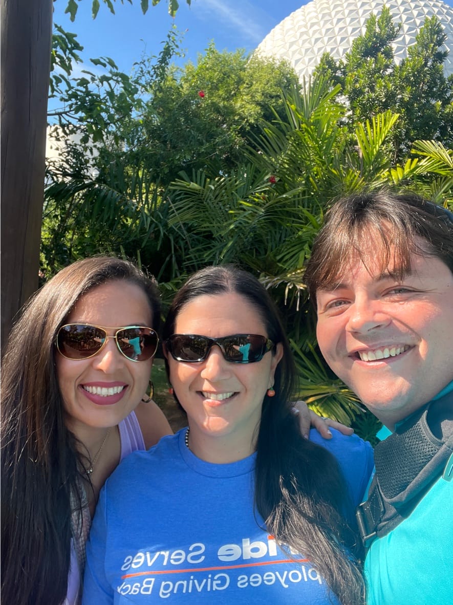 teachers selfie in the park