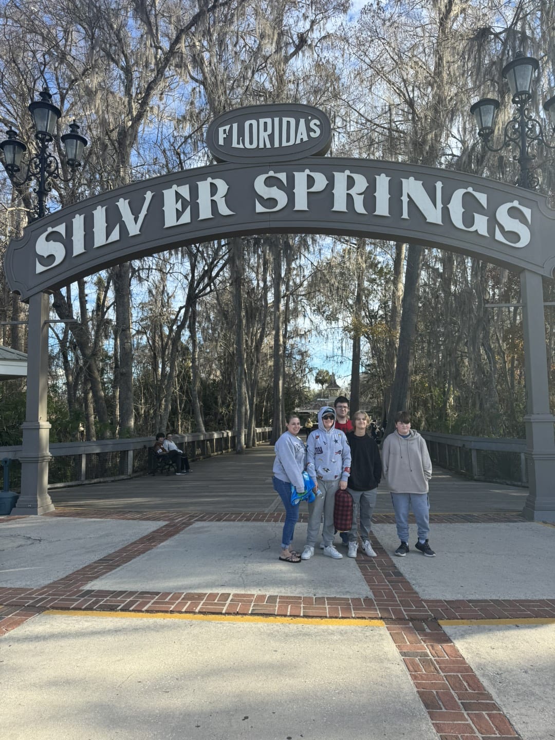 People at the Silver Springs Park entrance