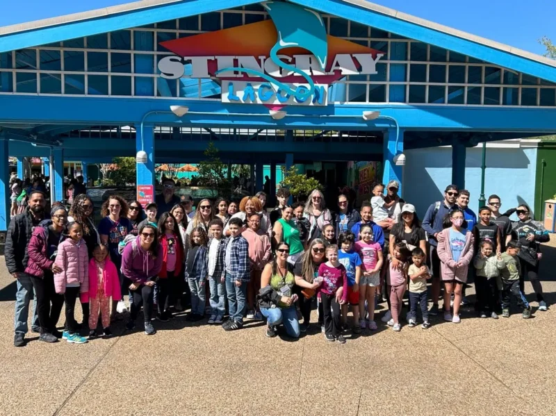 Group of people at Sea World