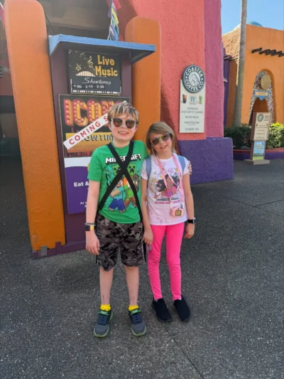 Kids smiling in the park