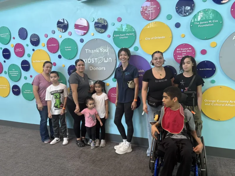 students and teachers in the museum